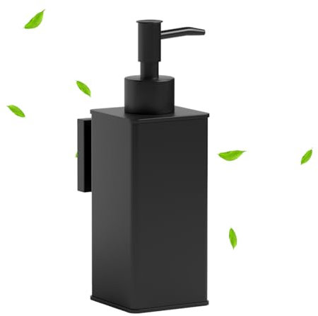 BVL Wandseifenspender Schwarz 240ml Metall Wasserdicht