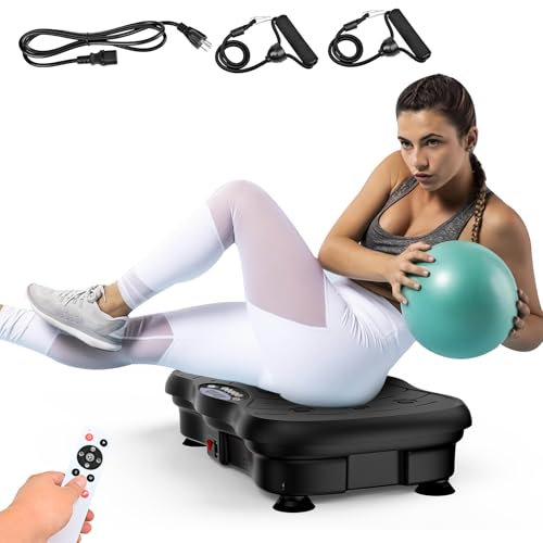 Piastra vibrante, piattaforma vibrante per il fitness per la perdita di peso, attrezzatura per l'allenamento di tutto il corpo per il drenaggio linfatico, perdita di peso, bruciagrassi per donne e
