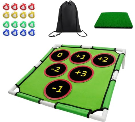 Golf Chipping Netz, Klebender Chipping Net, Indoor Golf Netz, Chipping Net für Zuhause, Klebe Chipping Net Golf Chipping Net mit Trainingsmatte für junge Erwachsene und Casual Home Golfer