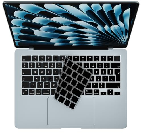 Keyboard Cover Skin for 2026 MacBook Air 13.6 inches M2-M5 Chip