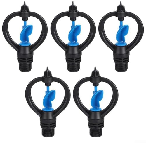 Bewässern Sie Ihre Pflanzen effektiv mit einer Packung mit 5 Stück G12 Außengewinde-Rasensprinklern