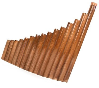 Panflöte Für Erwachsene 15 Rohr G Taste Bambus Panflöte Instrument Professionelle Linkshänder Anfänger Erwachsene(Right handed)