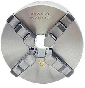Drehfutter, 160 mm, CNC-Futter, 4-Backen-Spannfutter, K12-160, Frontmontage, 4-Backen-Futter, Drehbank, selbstzentrierend, separate Backen