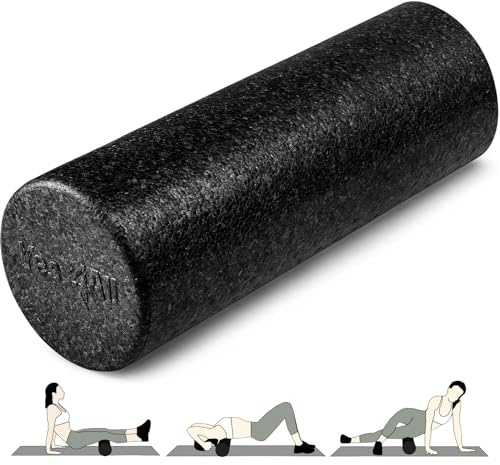 Yes4All Foam Roller - Rullo In Schiuma Ultra Leggero In EPP Ad Alta Densità Lungo 30/45/61/91 CM Per Schiena, Gambe, Allenamenti, Punti Trigger, Palestra, Pilates, Fitness, Yoga, Tessuti Profondi