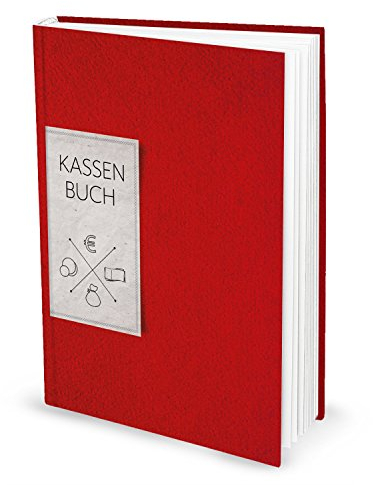 Logbuch-Verlag Ordnungsgemäßes KASSENBUCH DIN A4 groß ROT Einnahmen Ausgaben Buch Kasse mit Spalten Barzahlungen Buchführung