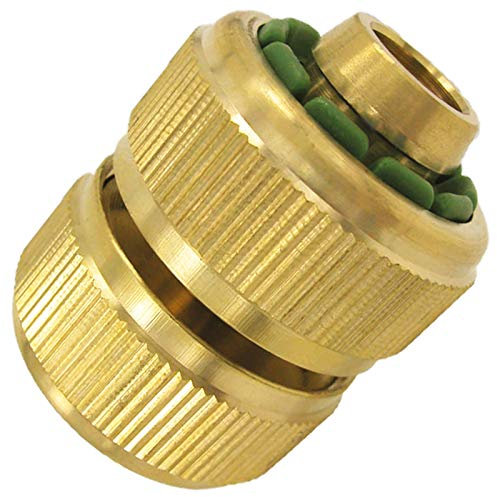 MegaHaustechnik Schlauchverbinder Kupplung für 3/4 Zoll Gartenschlauch aus Messing passend für Gardena