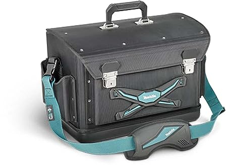 Makita E-15388 Werkzeugkoffer verstellbar, mit Tragegriff und Schultergurt, herausnehmbare Trennwände, wasserdichter verstärkter Boden, 27 L Fassungsvolumen, 510 x 300 x 310 mm (LxBxH)
