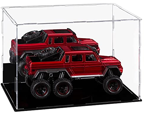 Lilezbox Vitrine aus Acryl, durchsichtige Vitrine mit Spiegel(30x20x20 cm