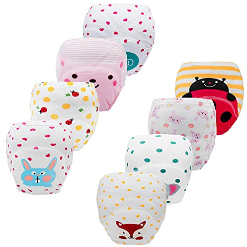 JackLoveBriefs Töpfchen Trainingshose Baby Kinder Töpfchen Unterwäsche (2 Jahre， 8 Stück， Farbe: B, Gr.90)