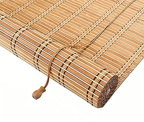 GZGLZDQ Natürliche Fenster Jalousien Breite 45-120cm Mit Seite Ziehen Privatsphäre Roman Blind Bambus-Rollo Für Indoor Outdoor Garten, Für Fenster Lichtfilterung Anti-Uv (Größe : 70x80cm/28x32in)