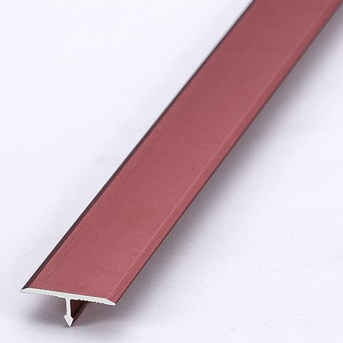 T-Form Boden Übergangsprofil 15mm 20mm 33mm 40mm Übergangsleiste Aluminium Übergangsschiene Bodenlücke Flacher Trennstreifen 90cm Bodenleiste Abdeckleiste Für Holz Zu Fliesen (Color : Rose Gold, Siz