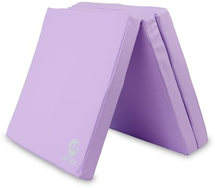 Jeflex - klappbare Weichbodenmatte & Turnmatte 180 x 60 x 6 cm MADE IN GERMANY/Gymnastikmatte tragbar/platzsparende Fitnessmatte & Yogamatte/Spielmatte für Kinderzimmer