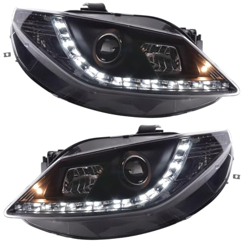 Led Scheinwerfer Set für Seat Ibiza 6J SC 2008-2012 schwarz