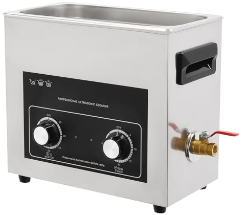 Tagtuell 6.5L Digital Ultrasonic Cleaning Machine, 180W Ultrasonic Cleaner Machine with Heater and Timer, Professional Ultrasound Cleaner for Jewellery, Eyeglasses, Watches