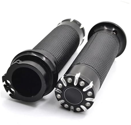 Griffe Lenker Chrom Motorrad CNC Griff 1 25mm Lenker Handgriffe für Har&Ley Sportster Touring Dyna Motorrad