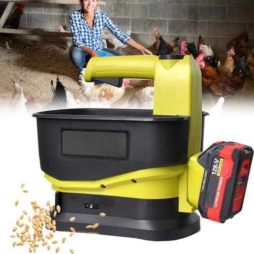 ELIKBH Spandiconcime a Batteria, Spandiconcime Portatile, Spandiconcime Portatile, 5,5 L, per Semi, Alimenti, fertilizzanti