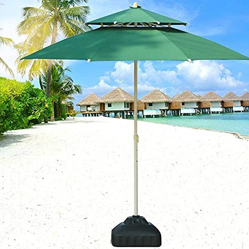 PLMNBQWE Parasol de Jardin à Double Toit pour terrasse, Jardin, Cour, Plage, événement Commercial, marché, g, côté Piscine