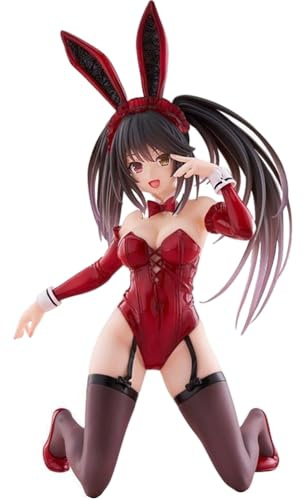 Zhongkaihua Tokisaki Kurumi Figur Bunny Girl Ver. Anime Sammelfigur kniend Modell Statue Desktop Ornament Geschenk