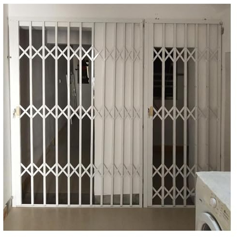 Fenstergitter Einbruchschutz Fenstergitter Klappbar Innen Einbruchschutz 100 120 140 Cm, Weiß, Fenstergitter Klappbar Mit Doppelverriegelung, Einbruchschutz Fenstergitter Zur Abschreckung Von Außen(70