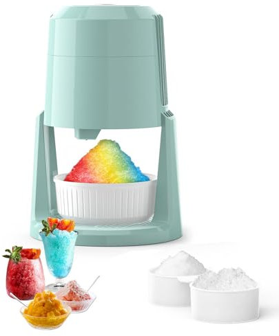 Máquina de afeitar de hielo portátil con hoja ajustable para conos de hielo y nieve caseros, ideal para uso familiar y fiestas