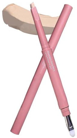 Ahuuen Lápiz de Cejas | Delineador de Cejas Precisión Doble Punta | Aplicador con Punta Angulada y Iluminador | Maquillaje Belleza Mujeres Principiantes Social Ocio