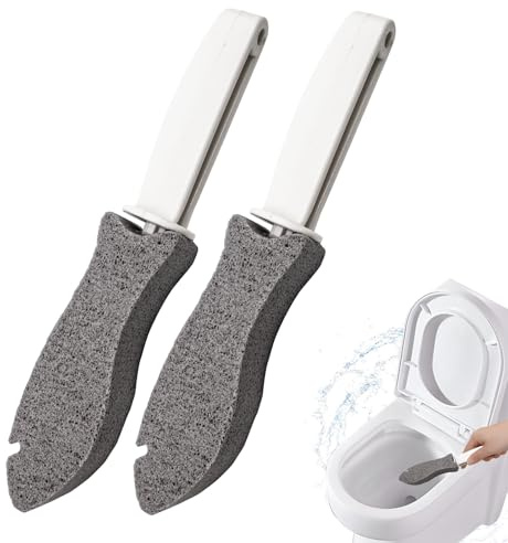 GoHZQ Pimpsten toalettrenare 2 stycken, effektiv urinstensborttagare med fiskdesign, toalettsten och rengöringssten för toalett, grill, diskbänk, badkar, pimpstenstoalett med handtag och hängande ögla