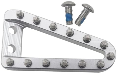 Extended Brake Pedal Lever Step Plate Compatible With SX SXF XC EXC FC TC FE TE FX TX EX EC Models(Silver)