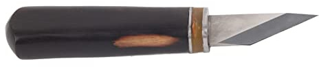 Gavigain-cuchillo para cortar cuero, herramienta de cuero artesanal, mango de madera, cuchillo de corte puntiagudo, accesorio de cuero profesional