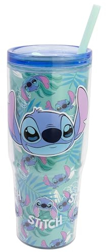 Stor Taza de Cafe para Llevar Reutilizable con Pajita y Tapa Hermetica, Vaso Termico Doble Pared 860ml, Libre de BPA, Tumbler Plastico con Asa
