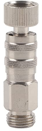 Professional Airbrush Coupler Quick Release Disconnect Fitting Coupling Connector Brass Adapter for Air Compressor and Airbrush Hose Replacement Accessories