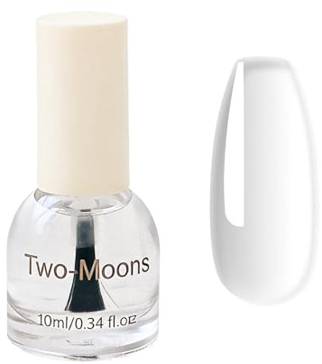 Clear Nail Polish, Nail Varnish Quick Dry - 2-In-1 Base Coat & Top Coat Nail Polish - No UV Lamp Needed, Long Lasting Fast Drying High Gloss Finish For Women Home DIY Manicure