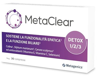 MetaClear - Sostiene Tutte le Fasi Della Detossicazione - 30 compresse