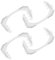 com-four® 4er Set Fensterklammer - Fensteraufhalter, Fensterstopper, Fensterkeil - Klemmschutz für Fenster und Tür - Türstopper - 11cm (Set1 04 Stück - weiß)
