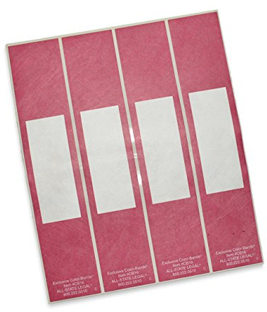 Color-Bands Color Coding File Handles and Labels for Expandable File Pockets and Wallets, Burgundy, 100 per Package