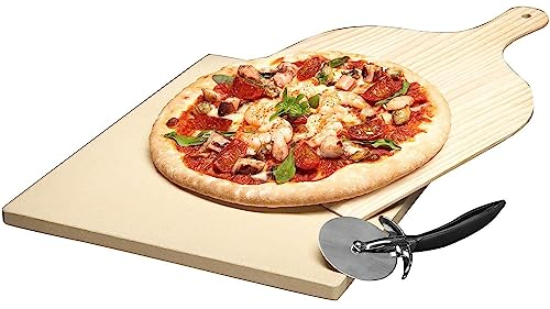 AEG A9OZPS1, Pietra da Forno e Pizza, Materiale Naturale Professionale, Cottura Uniforme e Croccante, Perfetta per Pizza in Forno