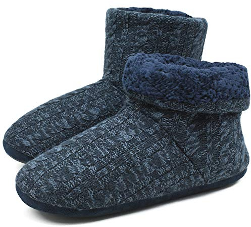 COFACE Pantofole Stivaletto Uomo Ciabatte Interni Antiscivolo Comode Pantofola Invernali Calde Scarpe da Casa per Uomo Taglie 43