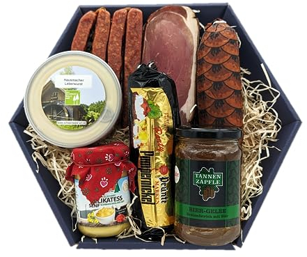 Genießer Schale SchwarzwaldArt - Adler Lebensmittel Geschenkidee, Original Schwarzwälder Spezialitäten, 1 Stück 8-teilig