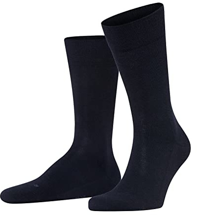 FALKE Sensitive London M So coton non-comprimantes 1 paire, Chaussettes Homme, Bleu Dark Navy 6375, 43-46