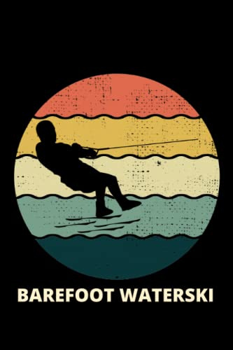 Barefoot Waterski: Barefooting skiing Water sport Blank Lined Journal Notebook Diary