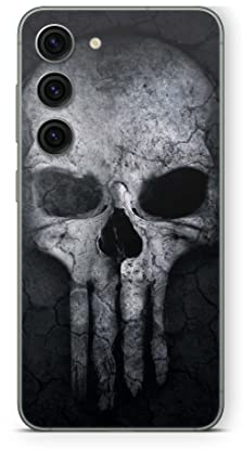 Skins4u Schutzfolie Skin Cover Skins Design Folie Kratzerschutz Aufkleber kompatibel mit Samsung Galaxy S22 Hard Skull