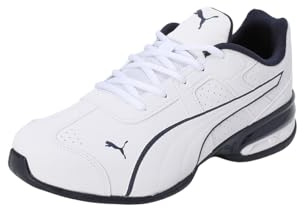 Puma Tazon 7 Evo, Road Running Shoe Unisex - Adulto, Puma White Puma Navy, 36 EU