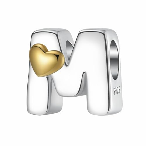 LONGLUCK Complete A~Z Alphabet Charm Letter Beads Solid 925 Sterling Silber passt europäischen Armbänder Halskette Frauen Schmuck Geschenk Optionen