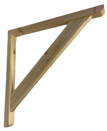 Timber Gallows Bracket 800mm x 835mm Straight Brace Mortice and Tenon Jointed