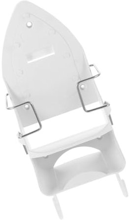 CONGARTENO Soporte De Plancha De Inoxidable Organizador De Almacenamiento Para Planchar Soporte Pared Para Plancha y Tabla De Planchar Casa Color Blanco
