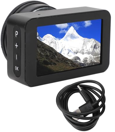 Teleskopelektroniskt Okular 4K med 3 Tum Färgdisplay för 22mm-46mm Optiska Teleskopmikroskop, 5 Växlar Digital Zoom