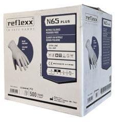 Guanti In Nitrile Senza Polvere 65 PLUS - 500 pcs (XL)