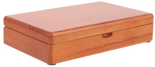 Angoily Holzstempel Aufbewahrungsbox Vintage Für Stempelkissen Stempel Organizer Mit Geräumigem Stauraum Leicht Tragbar Für Kleine Gegenstände