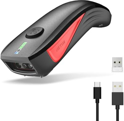NETUM CS9501 Bluetooth QR Code Scanner – Aufgerüsteter Drahtloser Barcode Scanner Mit Zebras Scan Engine, Tragbarer 2D Code Leser Für Inventur, Tablets, Android, iOS, PC Und POS