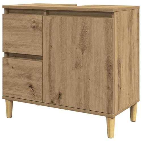 Eleganz Waschbeckenunterschrank Artisan-Eiche 65x33x60 cm - Badezimmermöbel-Sets aus Holzwerkstoff, hochwertig & platzsparend für Moderne Badezimmer