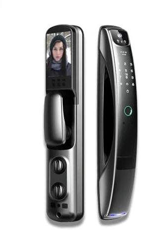 Recognition Video Intercom Auto Monitoring Camera Fingerprint Password Anti-Theft Digital Smart Door Lock